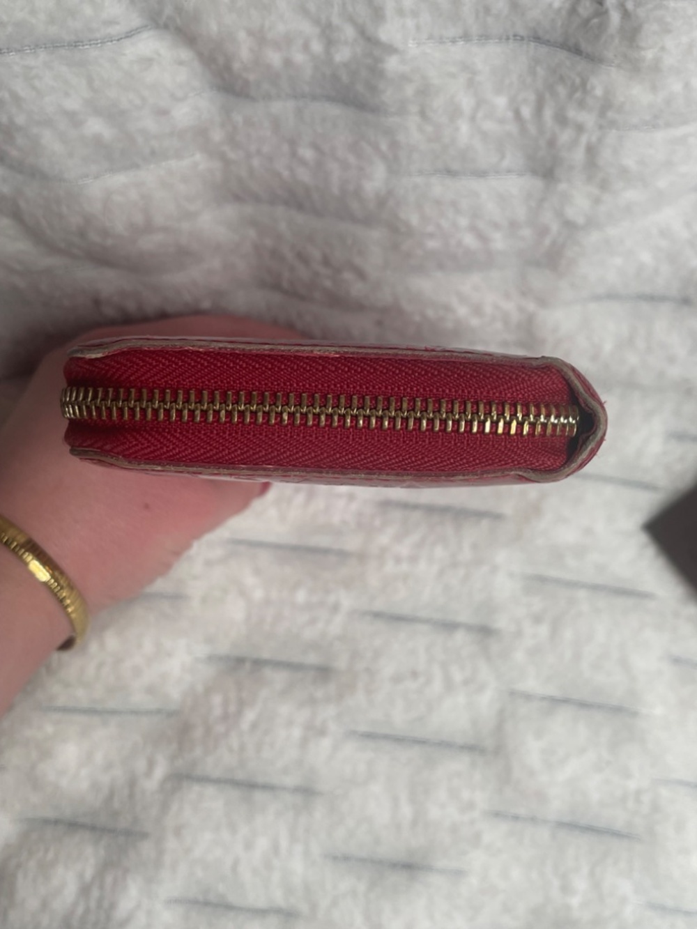Louis Vuitton Zippy Wallet Monogram Vernis Red | Authentic LV Patent Leather Wal - Picture 12 of 16